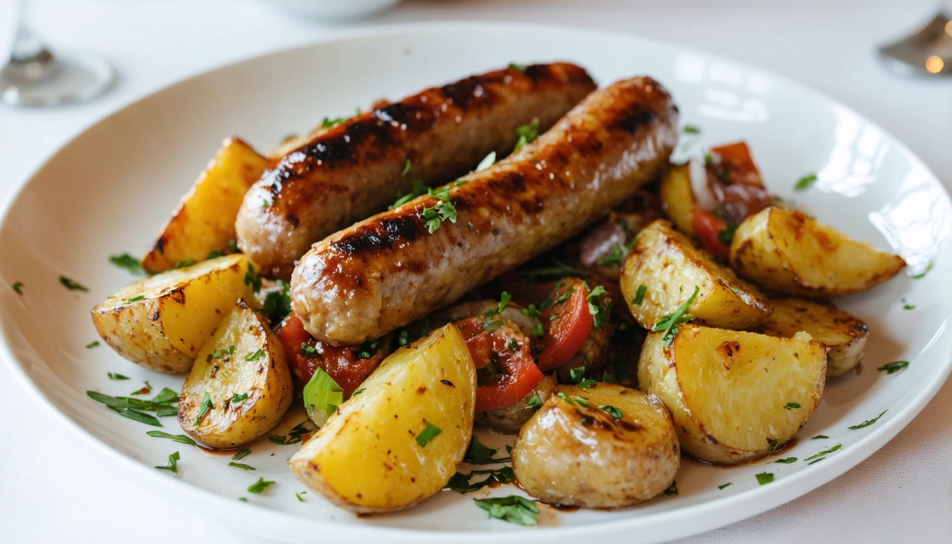 salsiccia e patate padella